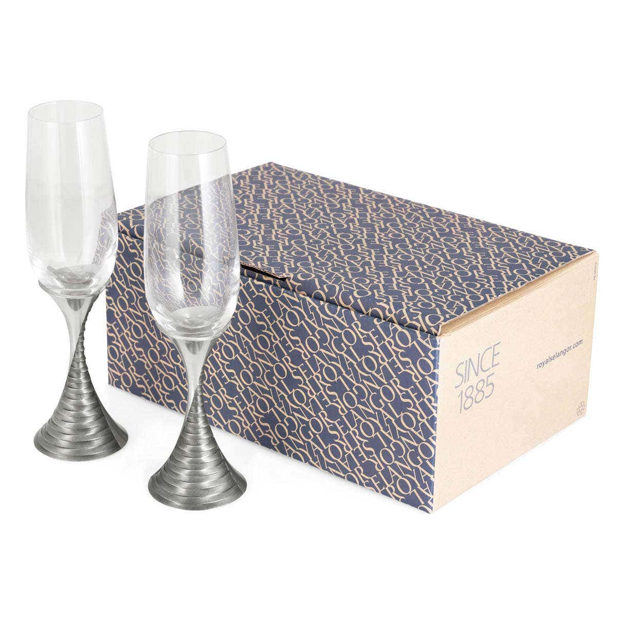 Champagne Flute Pair — Weave Collection