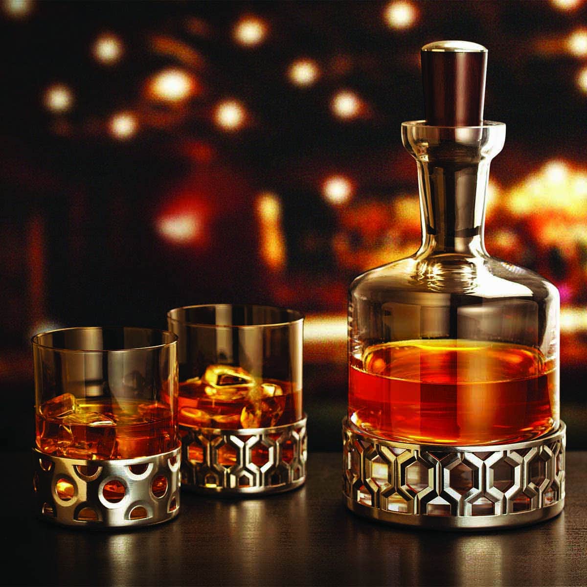 Decanter&stopper Hexagon Bar