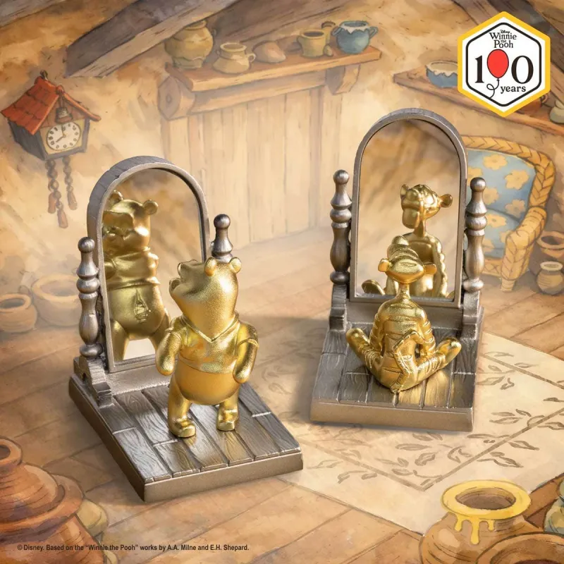 LE Gilt Pooh & Tigger Bookend Pair
