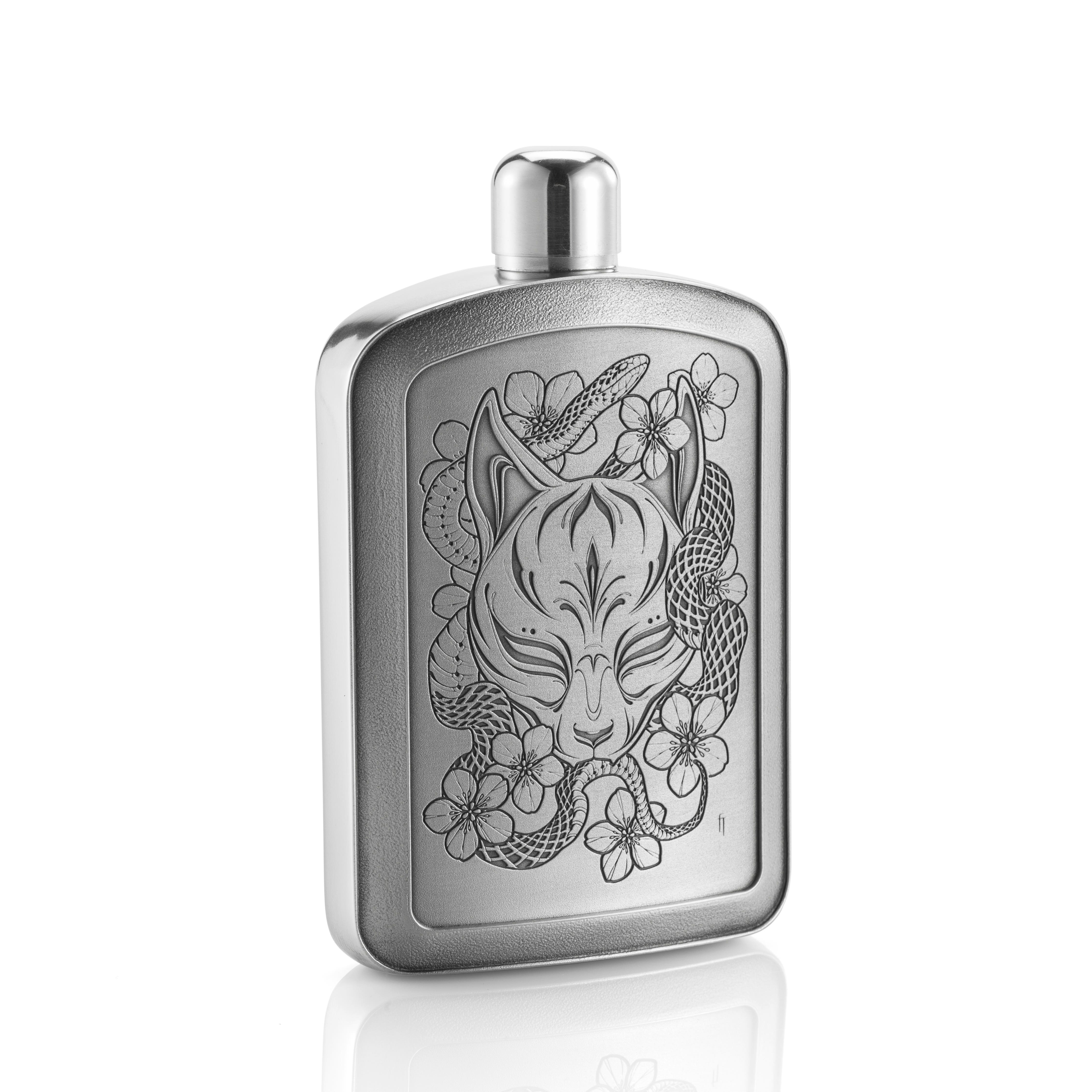 Limited Edition Fin T Kitsune Hip Flask