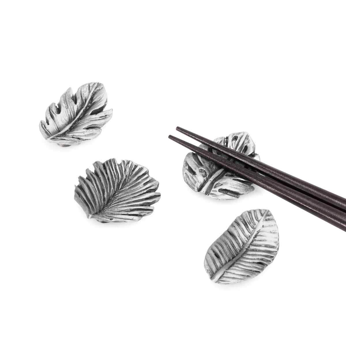 Tropical Leaves Chopstick Rest Set
