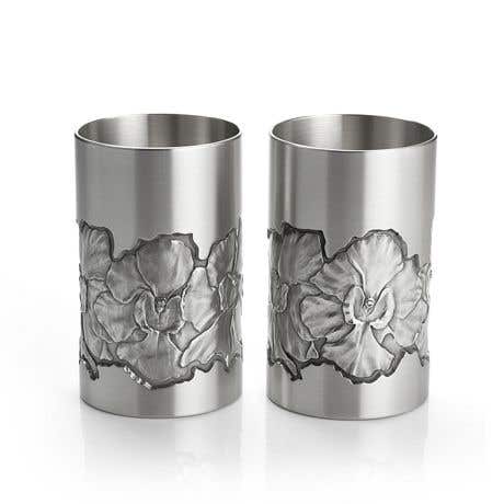 Orchid Tumbler Pair