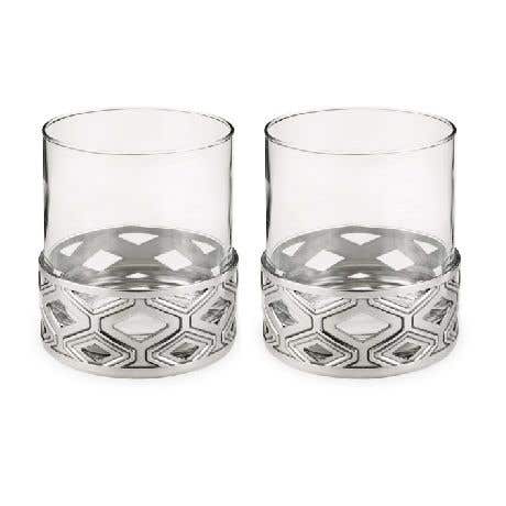Diamond Whisky Tumbler Pair